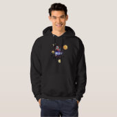 Galaxy Nerd Space Planet Universe Astro Hoodie (Voorkant volledig)