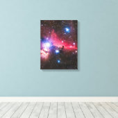 Galaxy Nevel Canvas Muurkunst | Kosmische Ruimtepr Afdruk (Insitu (Houten vloer))