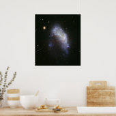 Galaxy NGC 1427A Plunges naar de Fornax Galaxy Poster (Keuken)