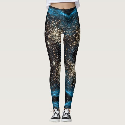 Galaxy NGC 1850 Star Clusters Magellanic Cloud Leggings (Voorkant)