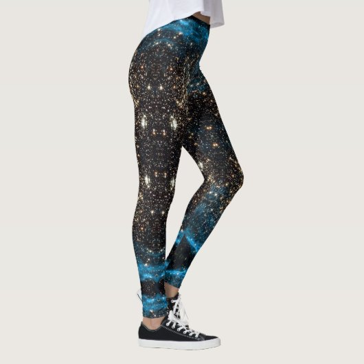 Galaxy NGC 1850 Star Clusters Magellanic Cloud Leggings (Rechts)