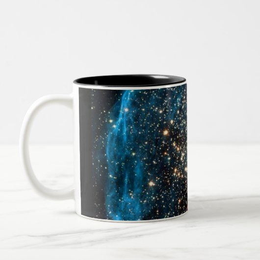 Galaxy NGC 1850 Star Clusters Magellanic Cloud Tweekleurige Koffiemok (Links)
