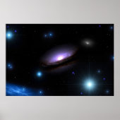 Galaxy NGC 4526 Poster (Voorkant)