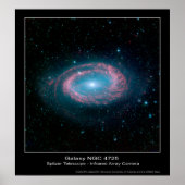 Galaxy NGC 4725 - Spitzer Space Telescope Poster (Voorkant)