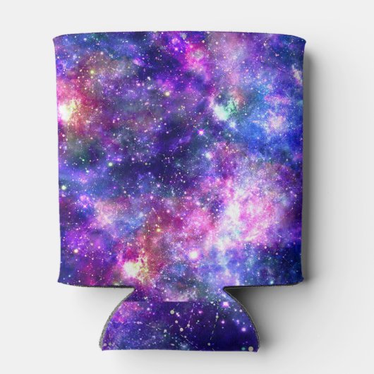 Galaxy Night Print Kosmisch Ontwerp Blikjeskoeler (Achterkant)