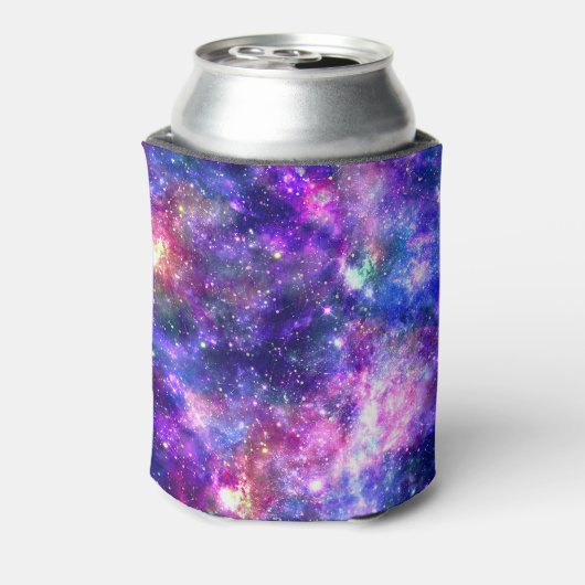 Galaxy Night Print Kosmisch Ontwerp Blikjeskoeler (Blikje Achterkant)