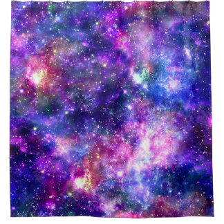 Galaxy Night Print Kosmisch Ontwerp Douchegordijn
