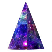Galaxy Night Print Kosmisch Ontwerp Feesthoedjes (Achterkant)