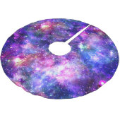 Galaxy Night Print Kosmisch Ontwerp Kerstboom Rok (Gekanteld)