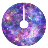 Galaxy Night Print Kosmisch Ontwerp Kerstboom Rok (Voorkant)