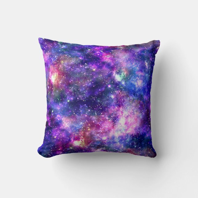 Galaxy Night Print Kosmisch Ontwerp Kussen (Voorkant)