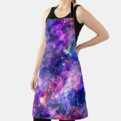 Galaxy Night Print Kosmisch Ontwerp Schort (Insitu)