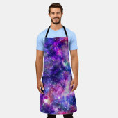 Galaxy Night Print Kosmisch Ontwerp Schort (Gedragen)