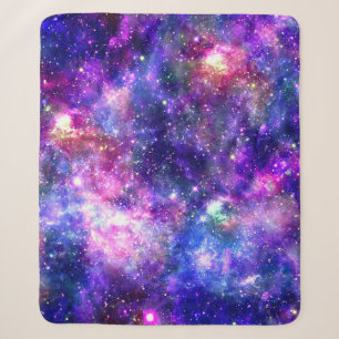Galaxy Night Print Kosmisch Ontwerp Sherpa Deken