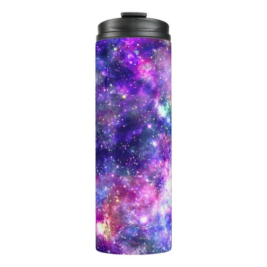 Galaxy Night Print Kosmisch Ontwerp Thermosbeker (Voorkant)