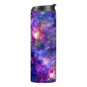 Galaxy Night Print Kosmisch Ontwerp Thermosbeker (Gedraaid links)