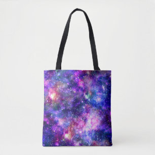 Galaxy Night Print Kosmisch Ontwerp Tote Bag