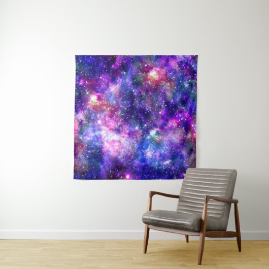 Galaxy Night Print Kosmisch Ontwerp Wandkleed (In Situ (horizontaal))