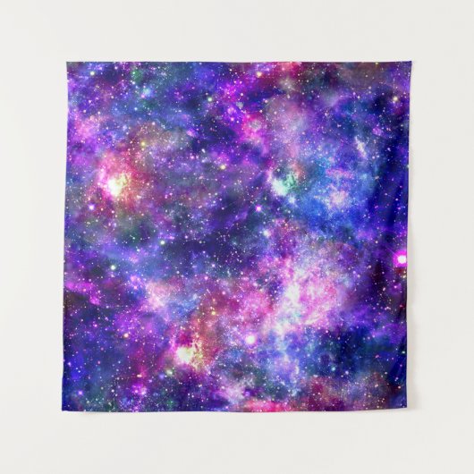 Galaxy Night Print Kosmisch Ontwerp Wandkleed (Voorkant)