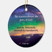 Galaxy Night Sky Psalm 19 Verse Sterren Keramisch Ornament