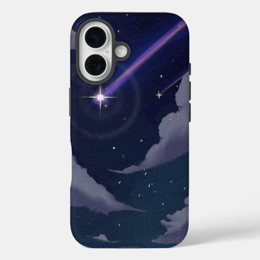 Galaxy Night Sky Shooting Star Telefoonhoes Case-Mate iPhone Case (Achterkant)
