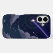 Galaxy Night Sky Shooting Star Telefoonhoes Case-Mate iPhone Case (Achterkant (horizontaal))