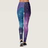 Galaxy Night Sky Starry Leggings (Achterkant)