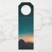 Galaxy Night Sky Sterren Berg Zonsopgang Bruiloft Flessenhanger (Achterkant)