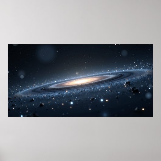 Galaxy Night Sky Wall Art – Deep Space  Poster (Voorkant)
