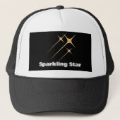 Galaxy Night Sparkling Shining Stars Lichte stemmi Trucker Pet (Voorkant)