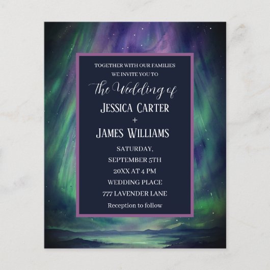 Galaxy Northern Lights Outer Celestial Stars (Voorkant)