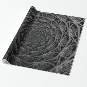 Galaxy of Filaments in Black and White Wrapping Cadeaupapier