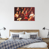 Galaxy of Musicians Canvas Print (Insitu (Slaapkamer))
