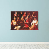 Galaxy of Musicians Canvas Print (Insitu (Houten vloer))