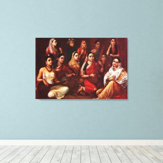 Galaxy of Musicians Canvas Print (Insitu (Houten vloer))