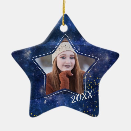 Galaxy of Stars Afstuderen Foto Ornament (Voorkant)