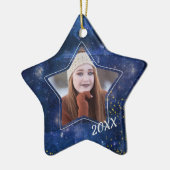 Galaxy of Stars Afstuderen Foto Ornament (Links)