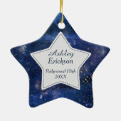 Galaxy of Stars Afstuderen Foto Ornament (Achterkant)