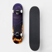 Galaxy On Fire op maat skateboard (Voorkant)