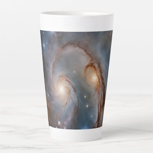 Galaxy ontwerp groot latte mok (Voorkant)