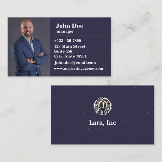 Galaxy ontwerp verkoper visitekaartjes (Voorkant / Achterkant)