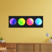 Galaxy Orb Quartet - Landschap Canvas Print (Insitu (Woonkamer))