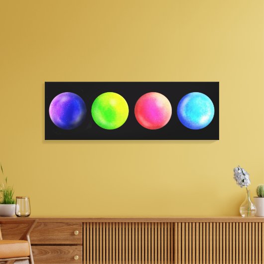 Galaxy Orb Quartet - Landschap Canvas Print (Insitu (Woonkamer))
