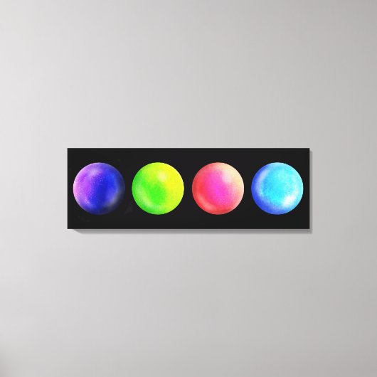 Galaxy Orb Quartet - Landschap Canvas Print (Voorkant)