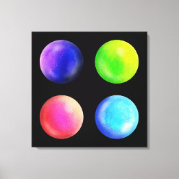 Galaxy Orb Quartet - Vierkant Canvas Print