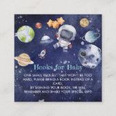 Galaxy Outer Space Baby shower Boekaanvraag Informatiekaartje (Voorkant)