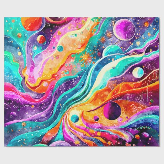 GALAXY | OUTER SPACE CADEAUPAPIER (Vlak)