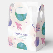 Galaxy Outer Space Girly Bedankt voor de verjaarda Bedankdoosjes (Geopend)