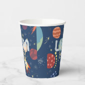 Galaxy Outer Space Kind is jarig Papieren Bekers (Links)