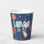 Galaxy Outer Space Kind is jarig Papieren Bekers (Voorkant)